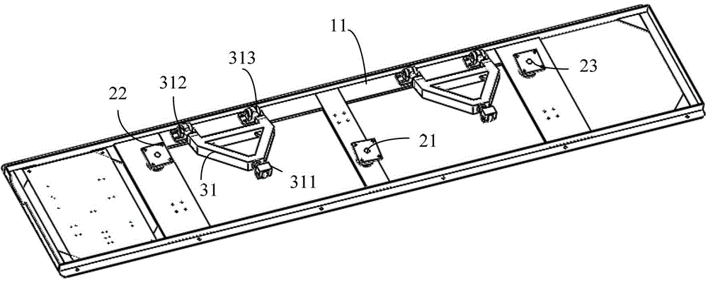 Three-degree-of-freedom base and 4D seat applying same