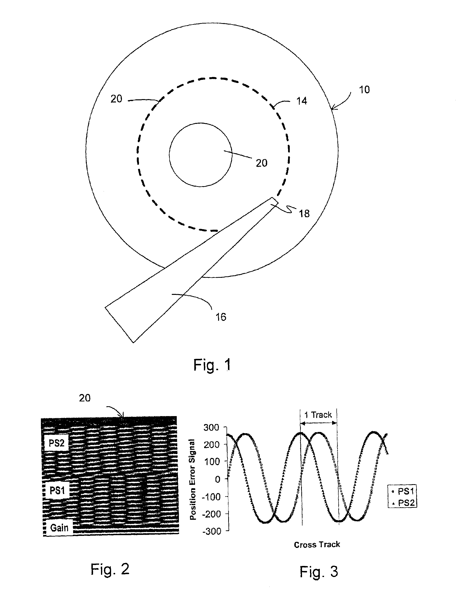 Method for measuring PES noise of servo patterned media