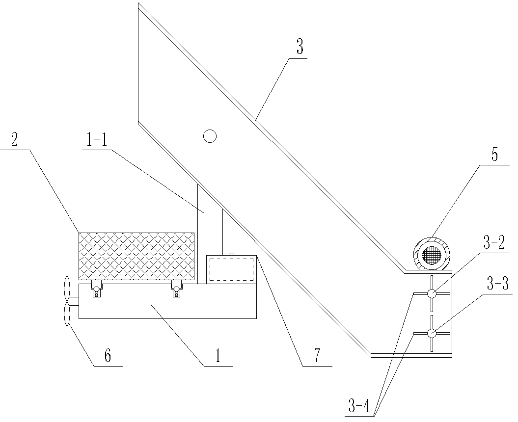 Device for salvaging water surface garbage