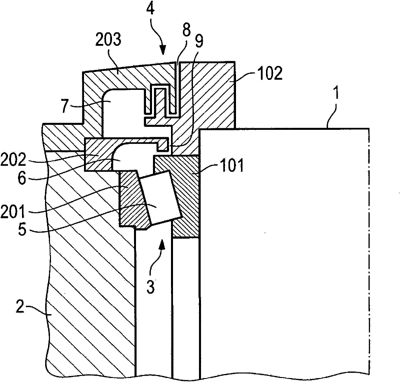 Device for sealing a bearing lubricated with a liquid lubricant