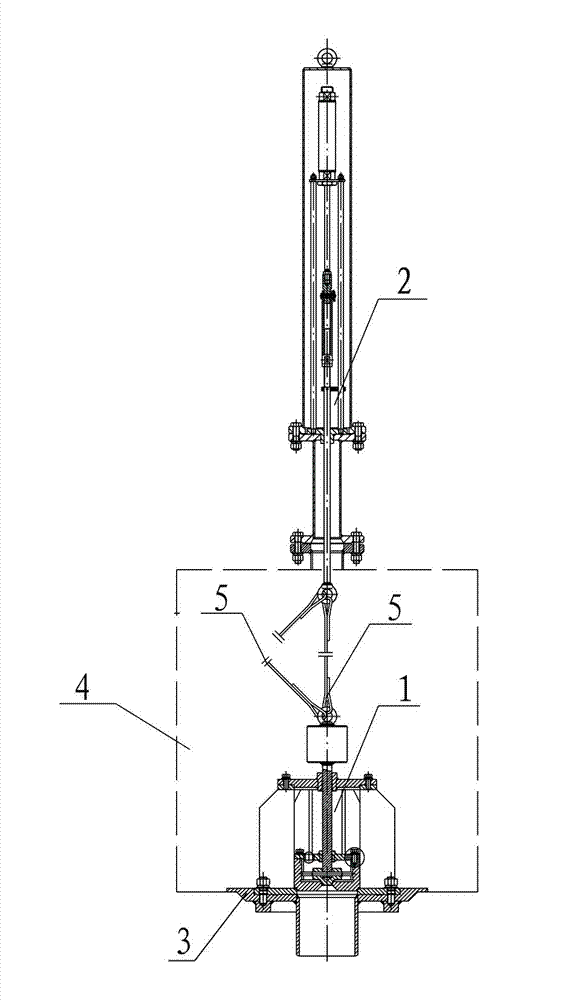 Emergency cut-off valve at bottom of built-in tank in low-temperature liquid storage tank