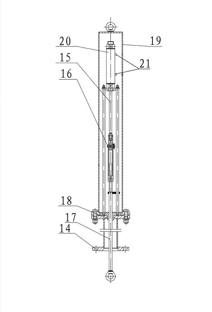 Emergency cut-off valve at bottom of built-in tank in low-temperature liquid storage tank