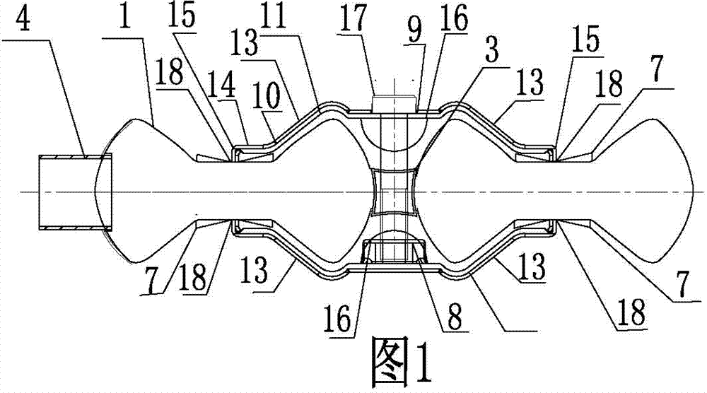 Stretching arc-shaped pressure plate used for radiator