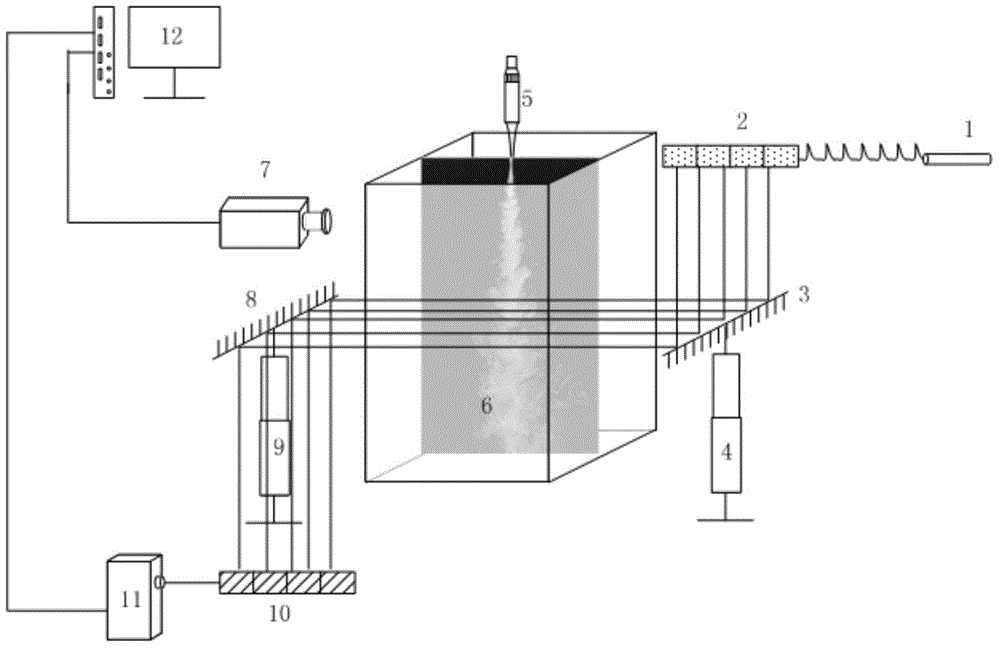 Method for measuring gas-solid jet flow field by combination of terahertz wave and infrared optical wave and device thereof