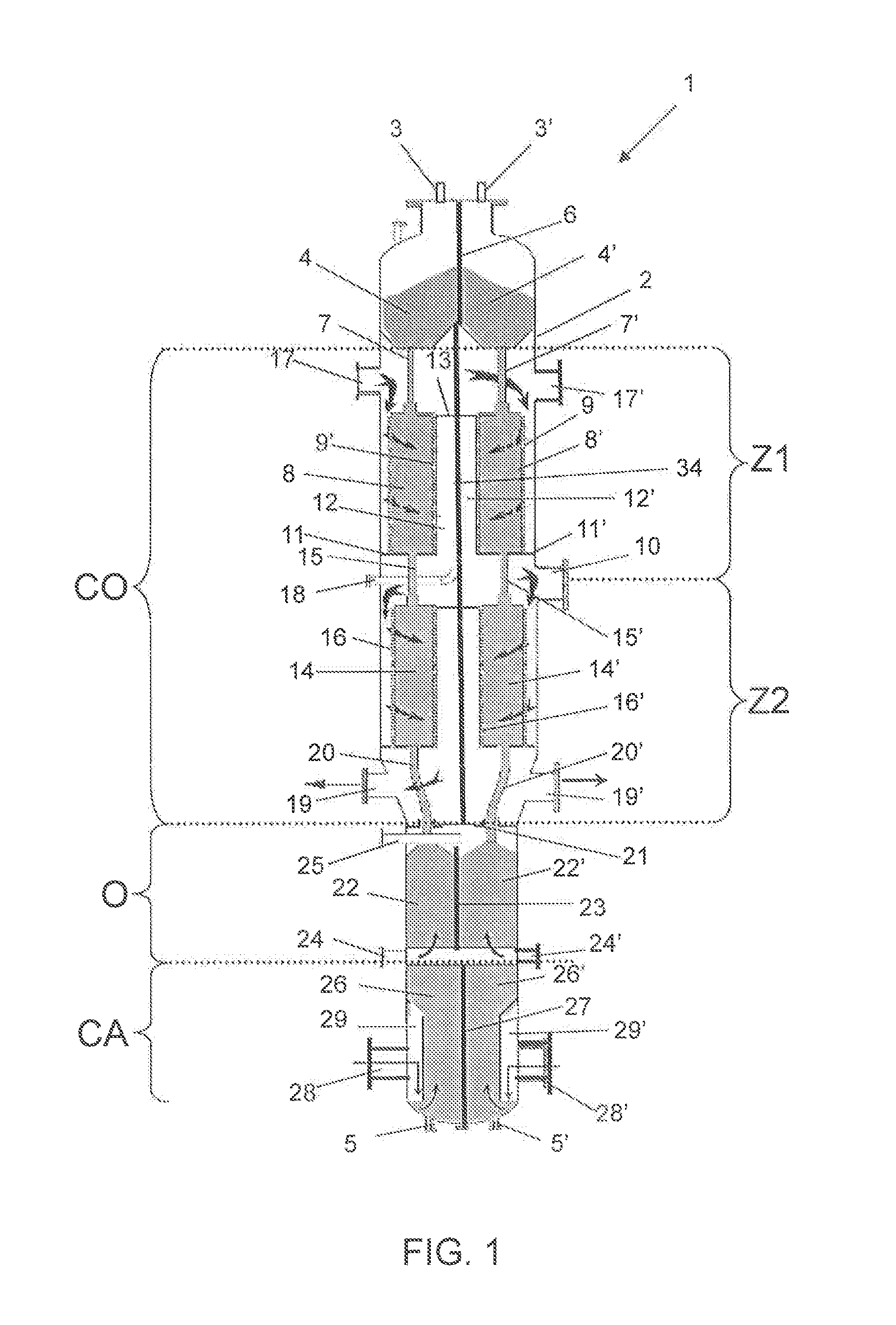 Regenerator for regenerating catalysts under different operating conditions