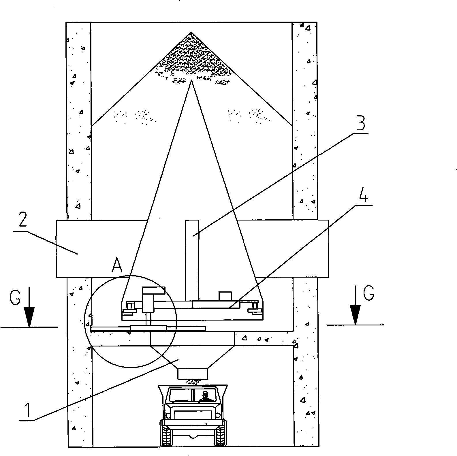 Bulk material silo cutter tooth unloader