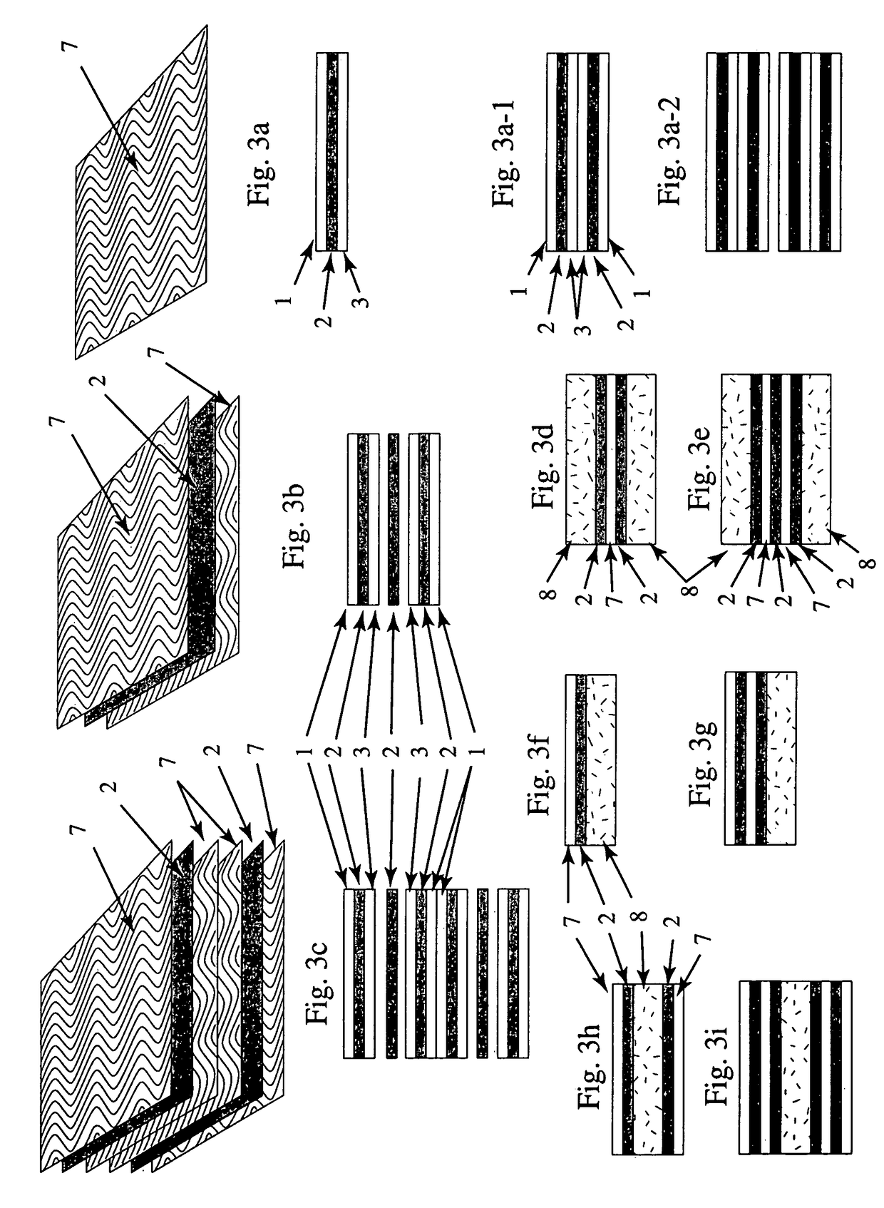 Wavy composite structures