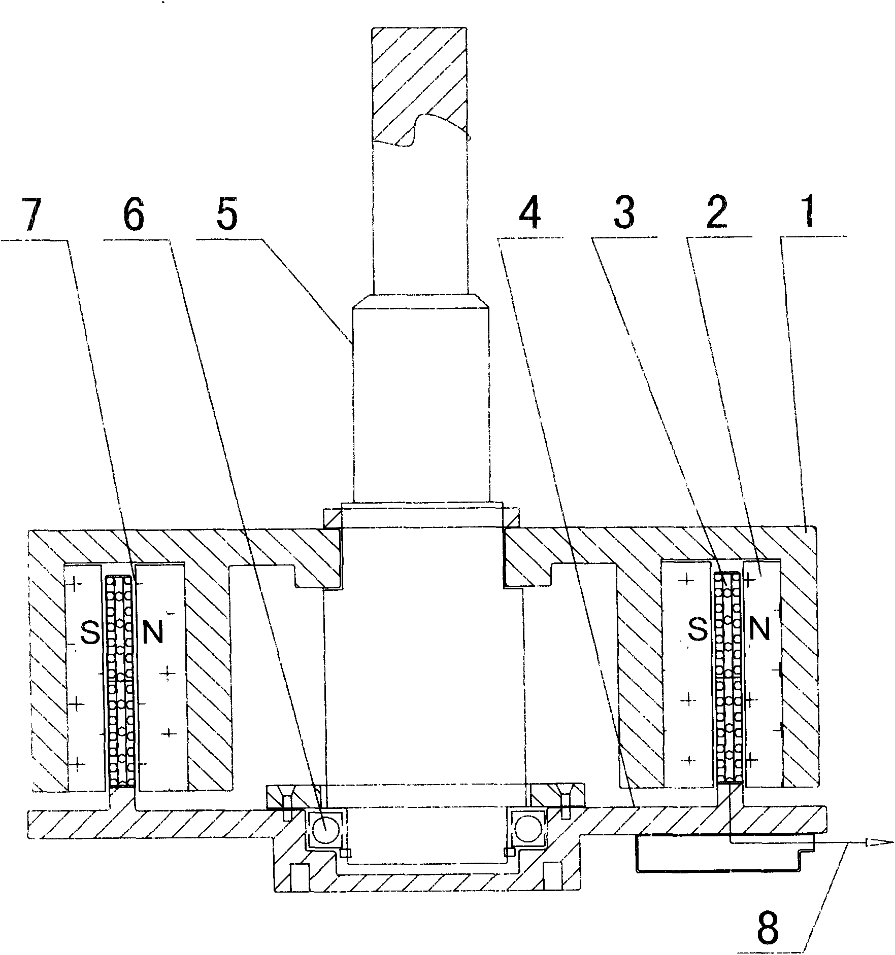 Multilayer coreless coil permanent magnet motor