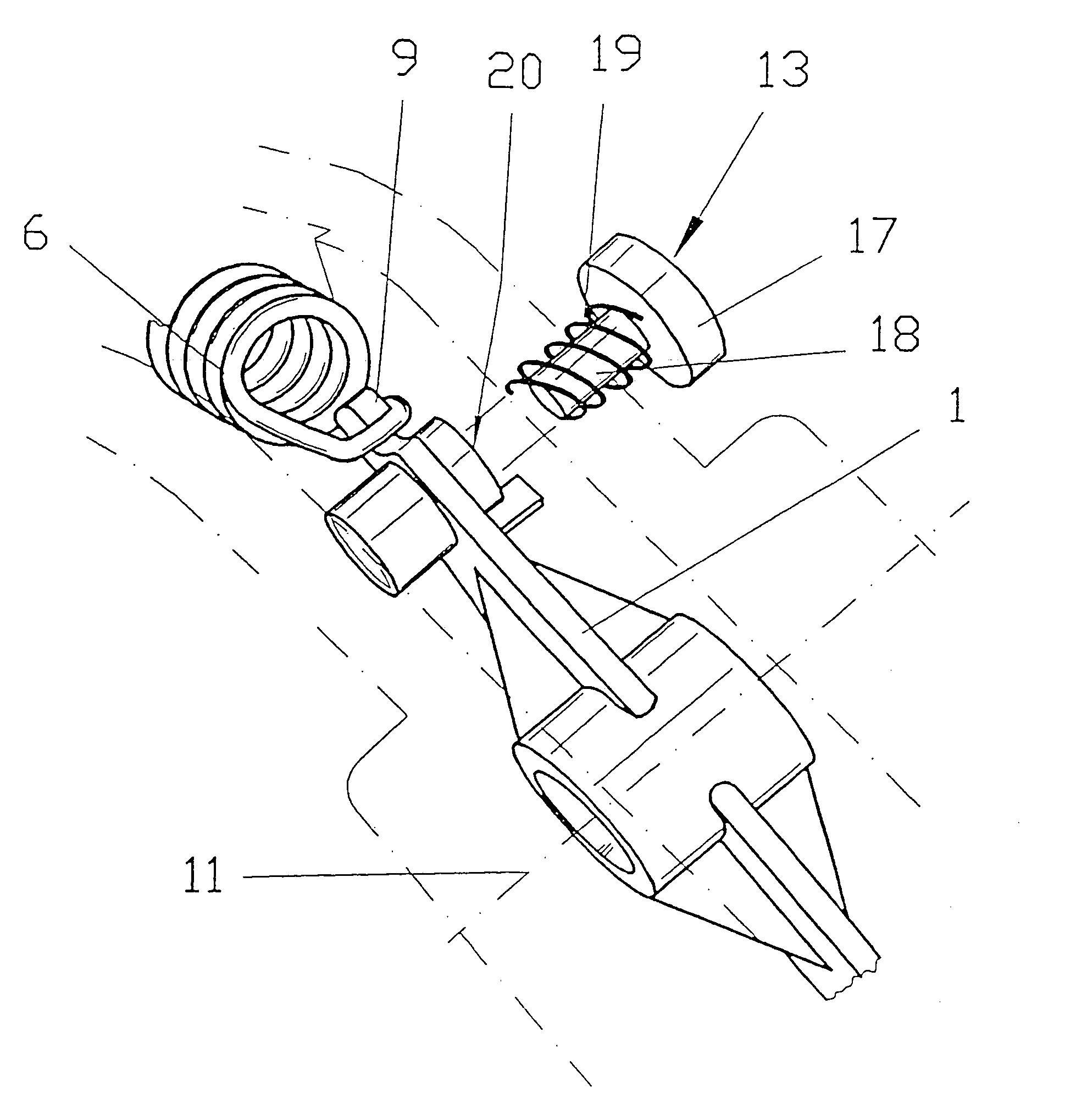 Return device for the pedals of a motor vehicle