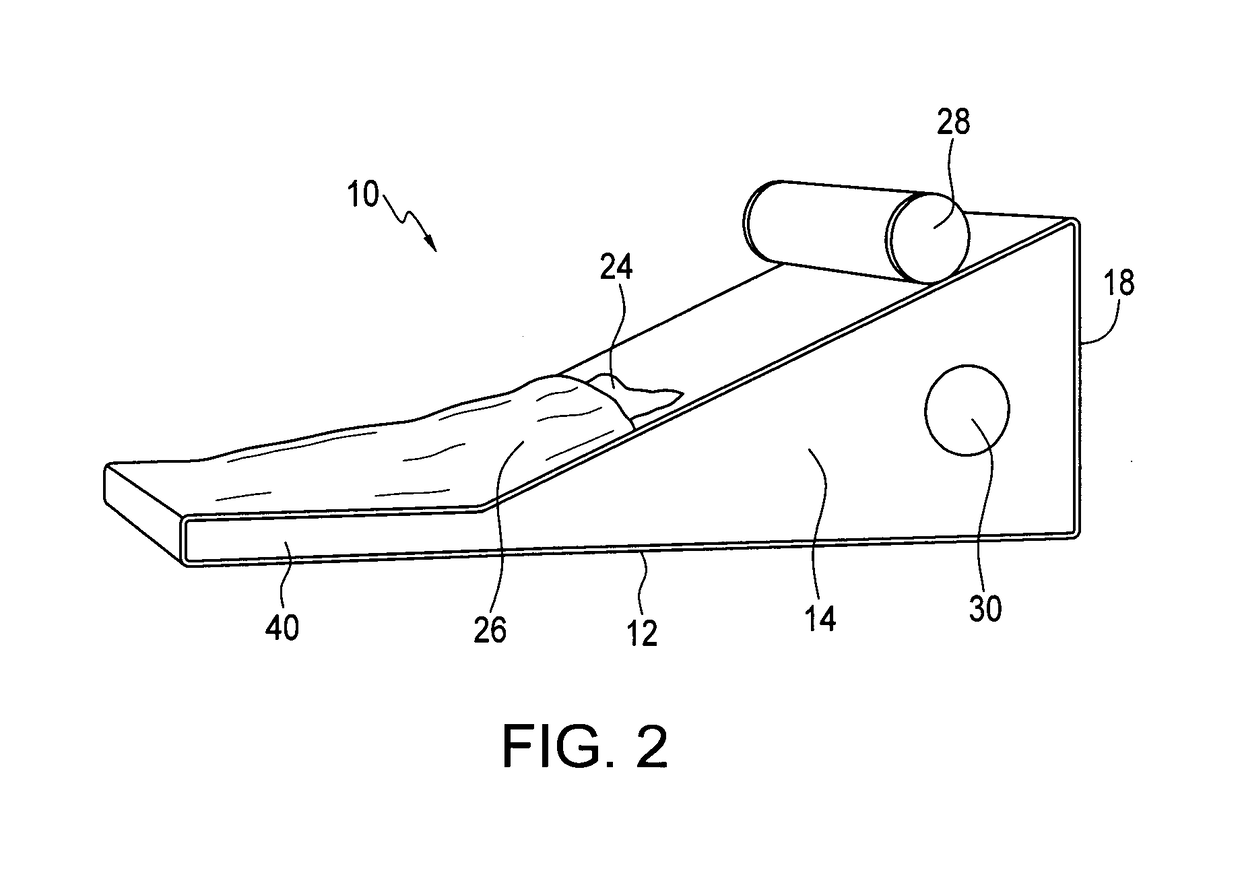 Apparatus for treating inflammatory symptoms associated with plantar fasciitis