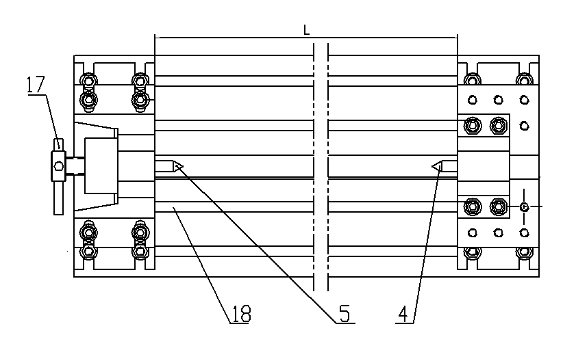 Novel clamping tool used for three-coordinate detection of static blade profile