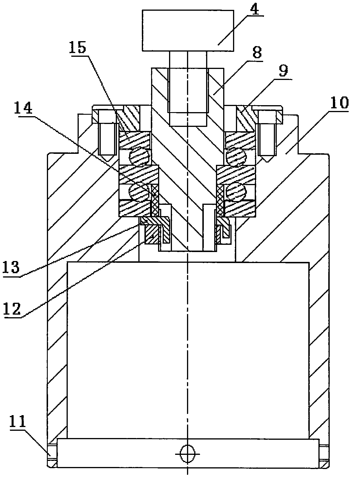 An in-situ calibration device for solid rocket motor ground rotation test