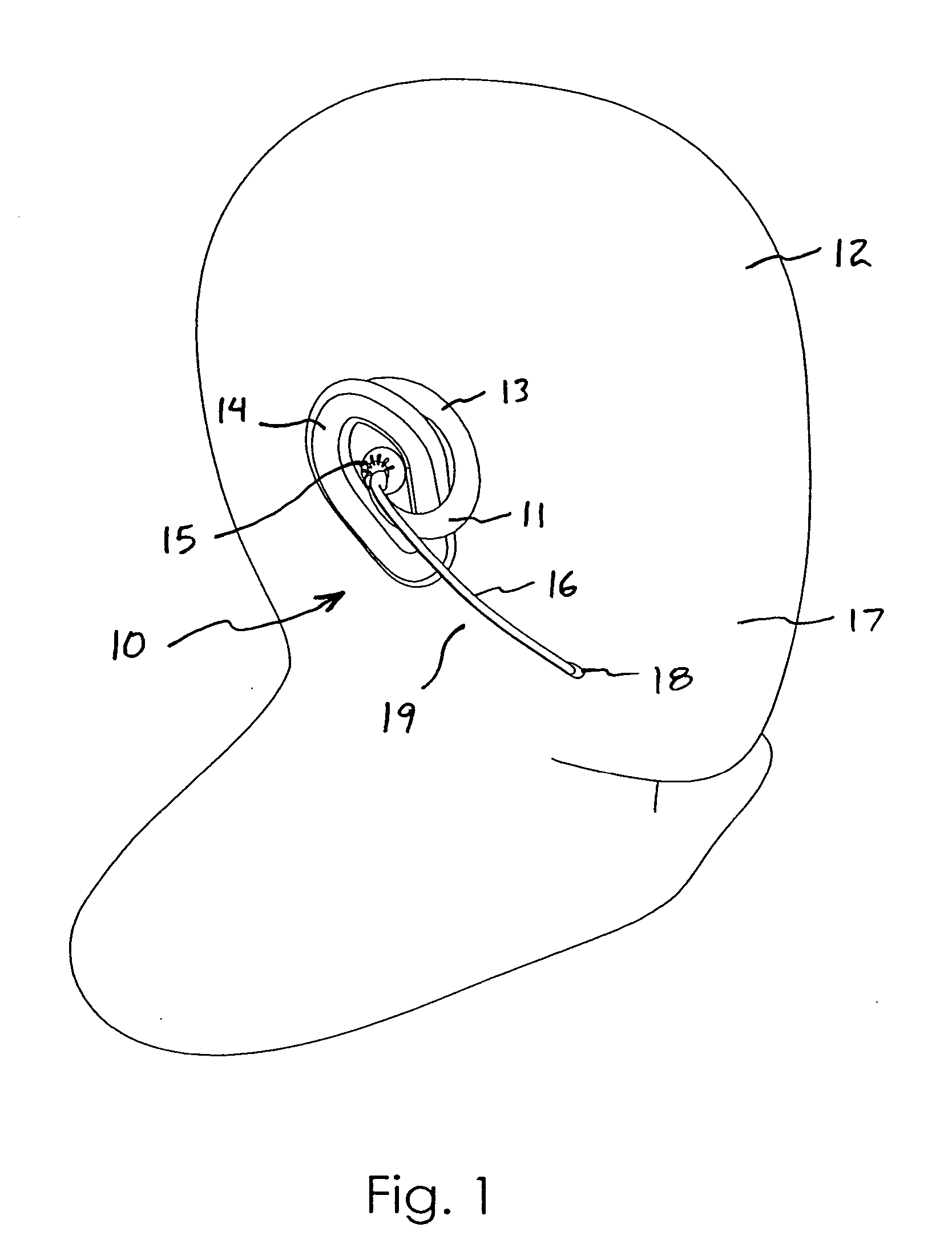 Telephone headset with in-use indicator