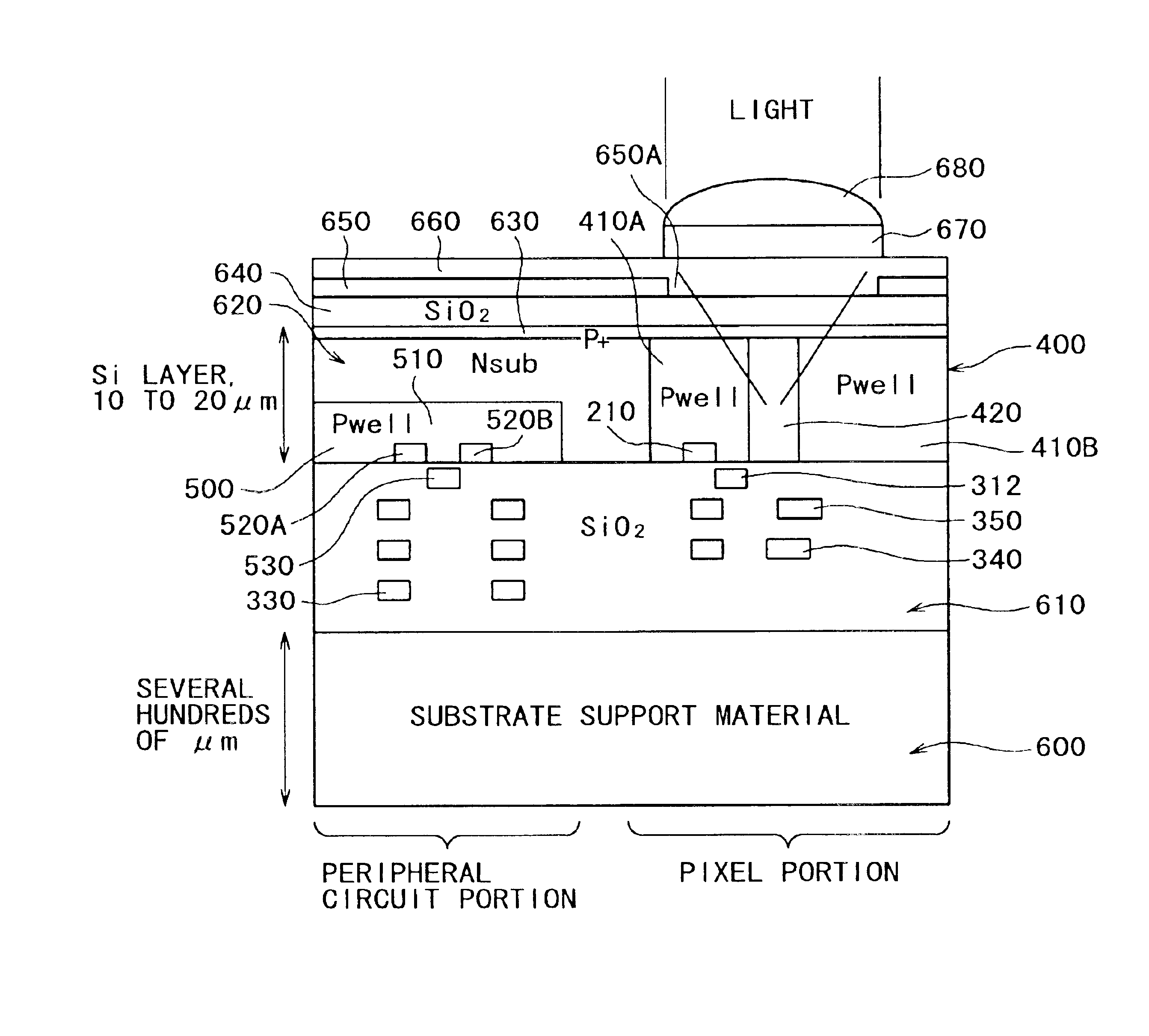 Solid state image pickup device and method of producing solid state image pickup device