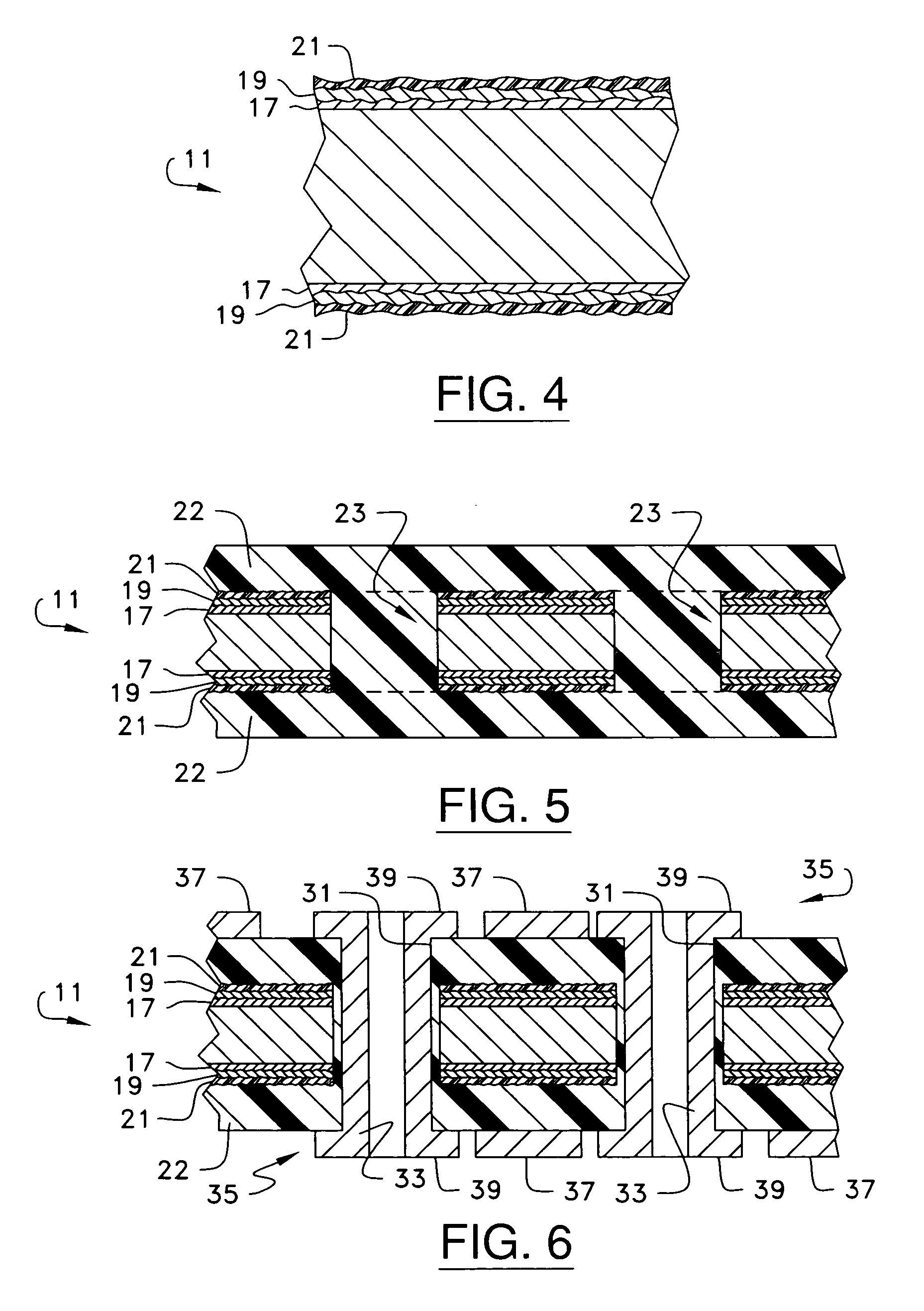 Method of treating conductive layer for use in a circuitized substrate and method of making said substrate having said conductive layer as part thereof