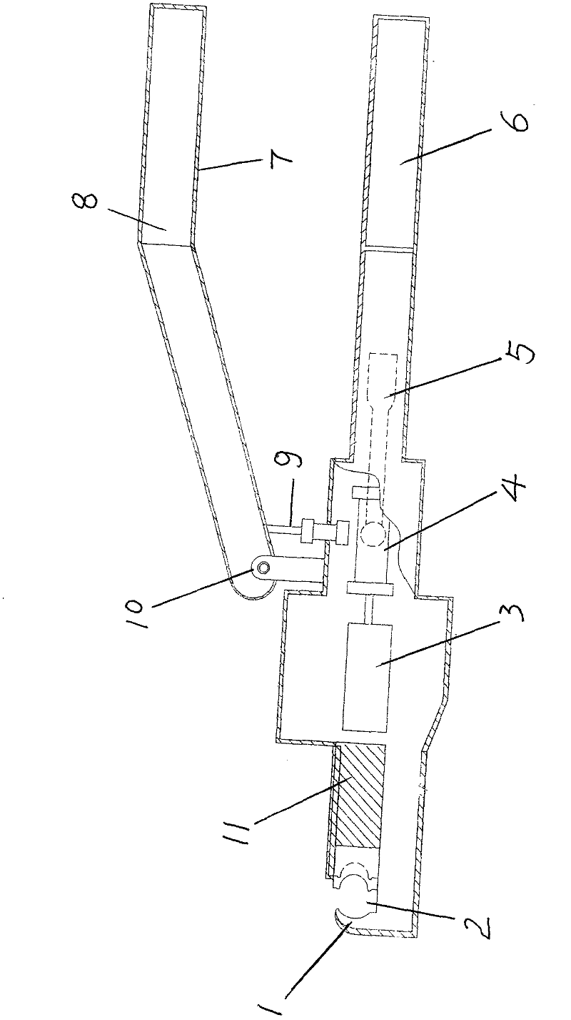 Quadratic miniature-busbar excising forceps