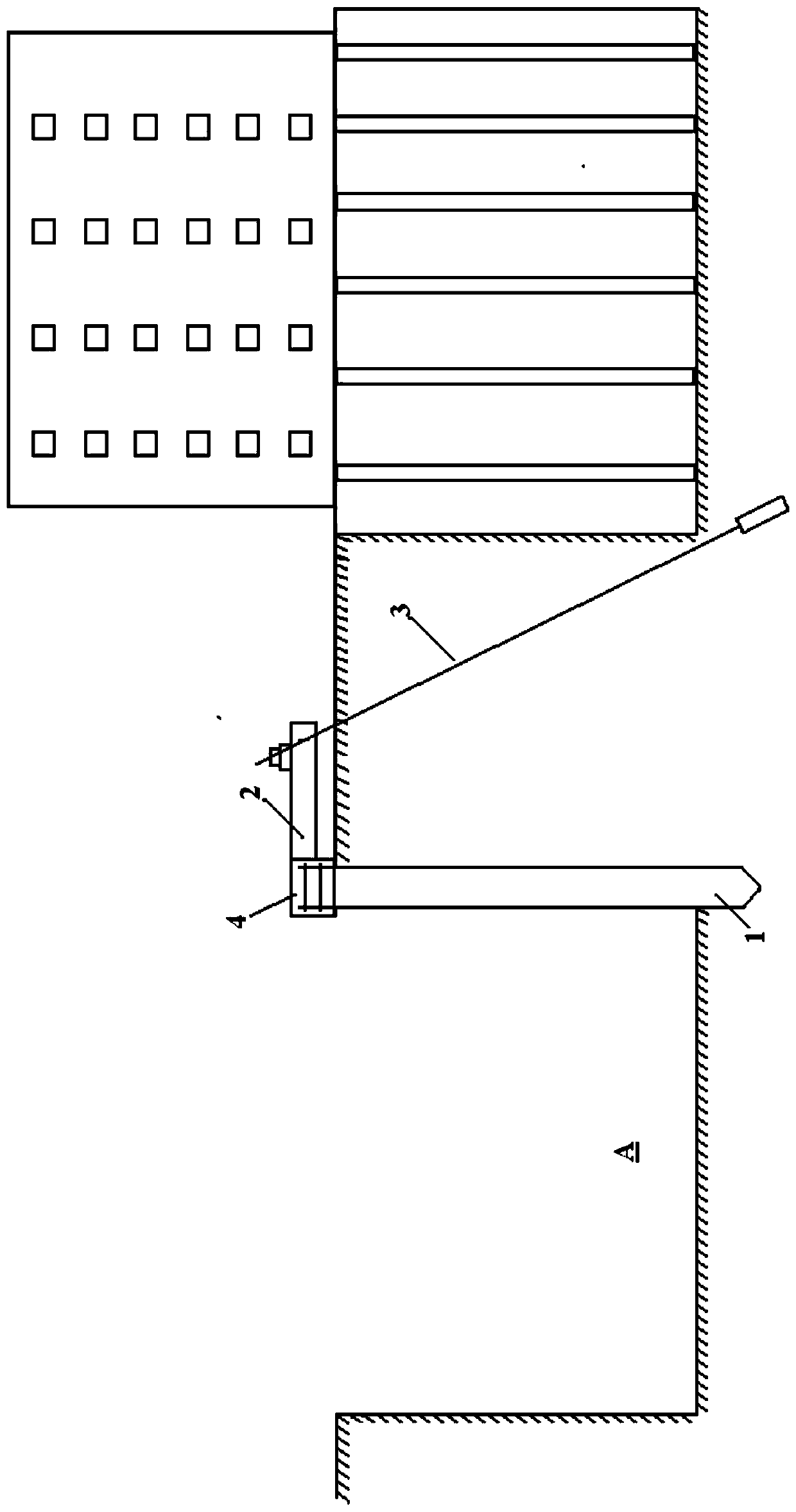 Foundation pit external support structure