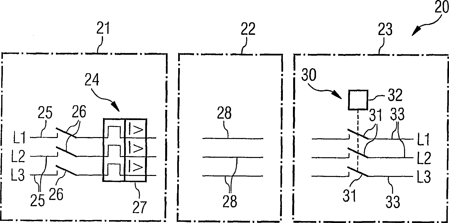 Switch apparatus especially compact starter