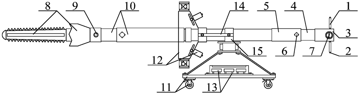 While-drilling testing method and device for coal seam gas parameters