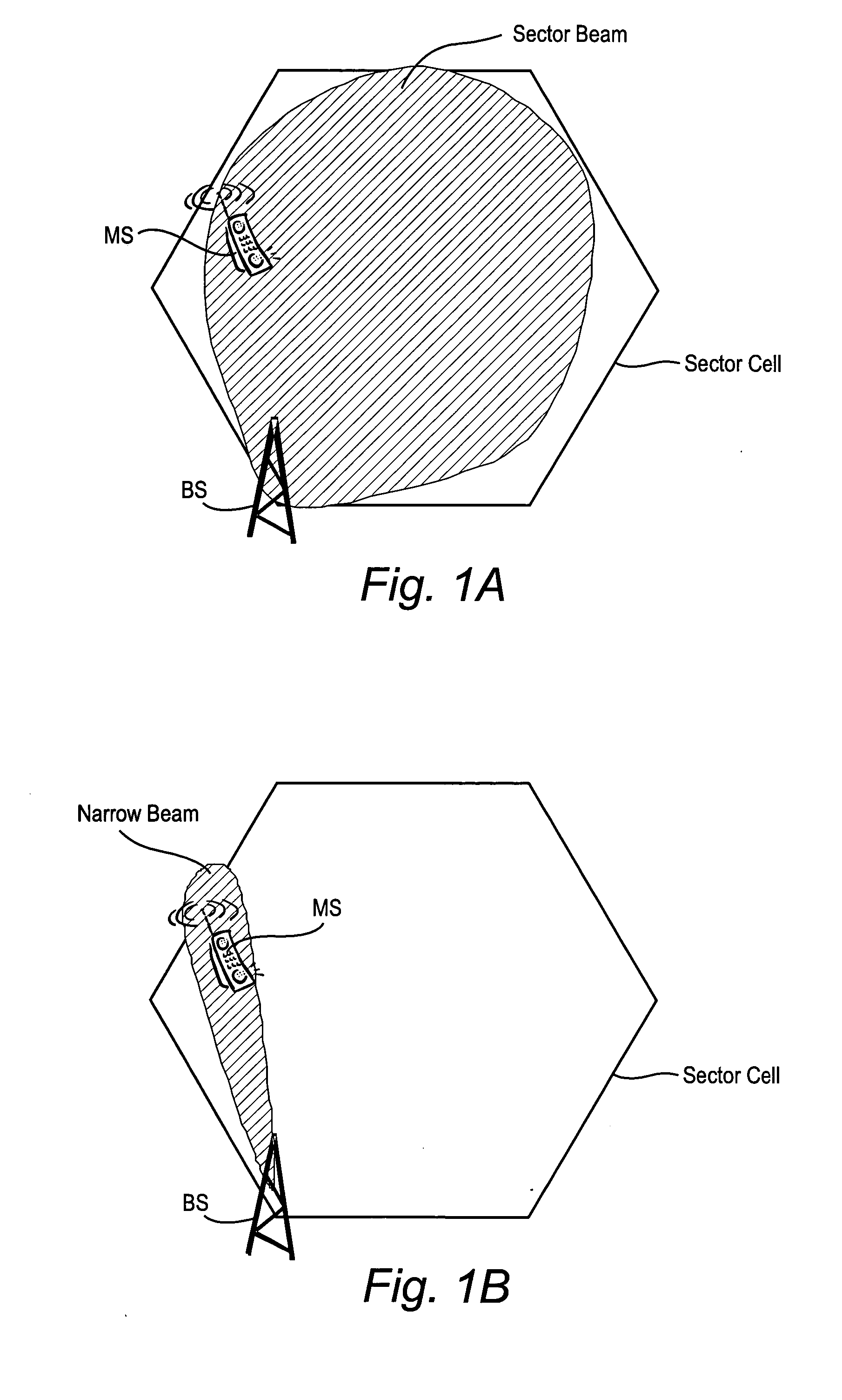 Handover for use with adaptive antennas