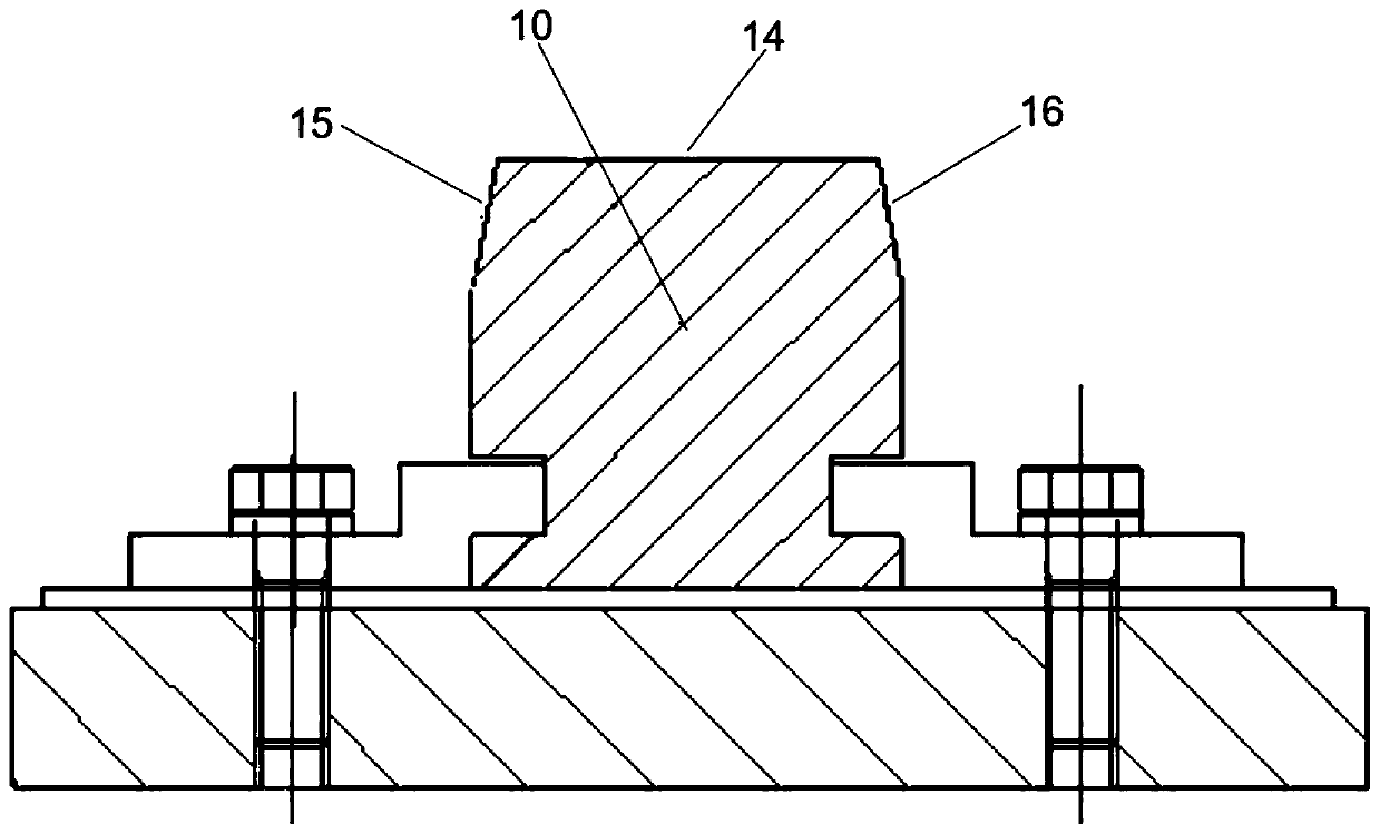 A magnetic levitation turnout rail wear measurement device and measurement method