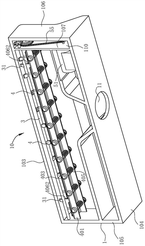 A gas distribution device and a gas water heater using the device