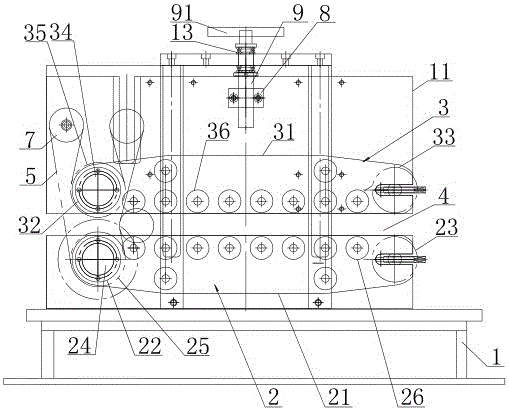 Traction device used for producing medical infusion tube