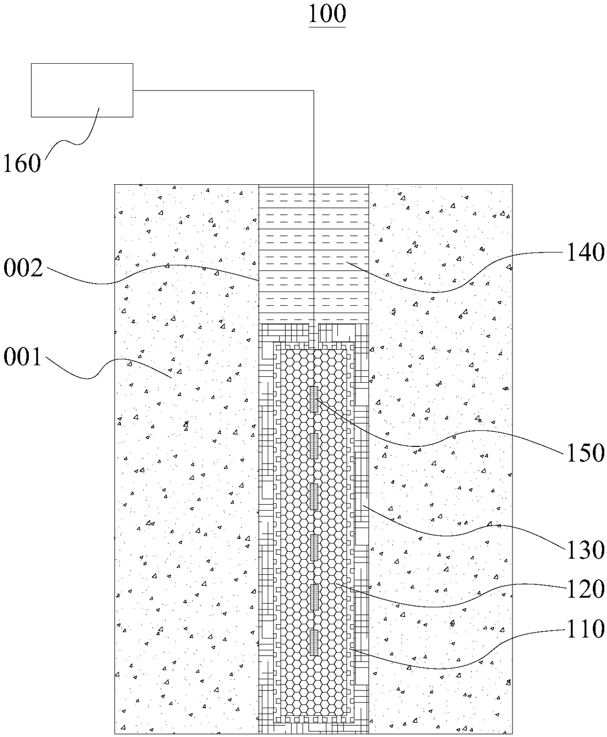 Dry ice powder dynamic rock breaking device, dry ice powder dynamic rock breaking system and dry ice powder dynamic rock breaking method