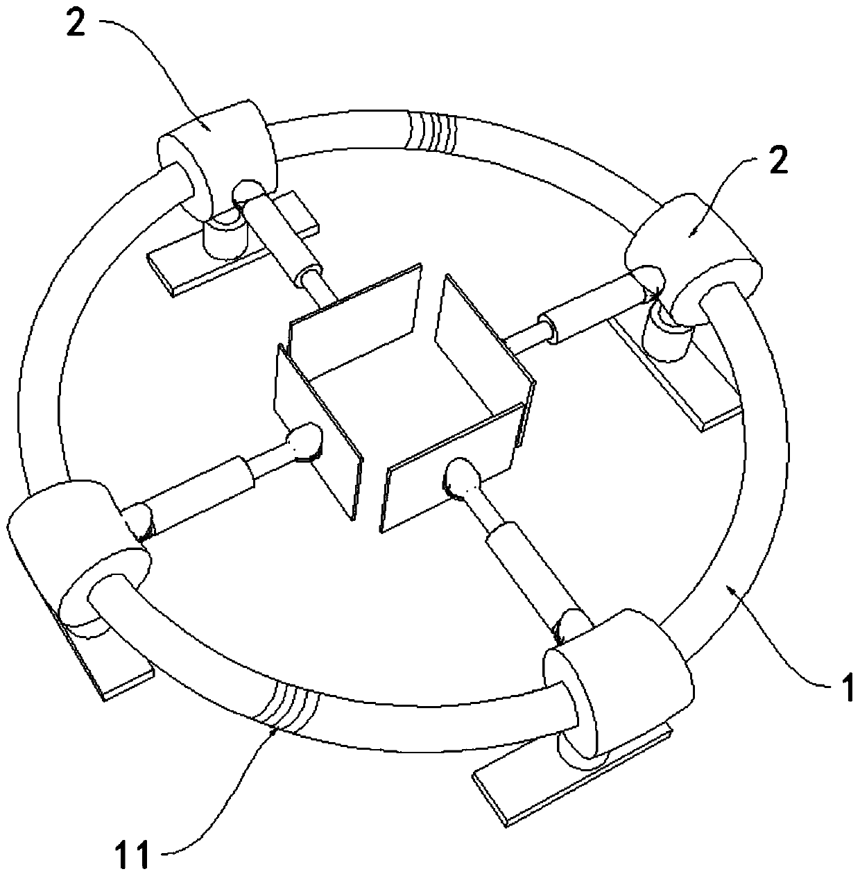 Concrete form supporting device for constructional engineering