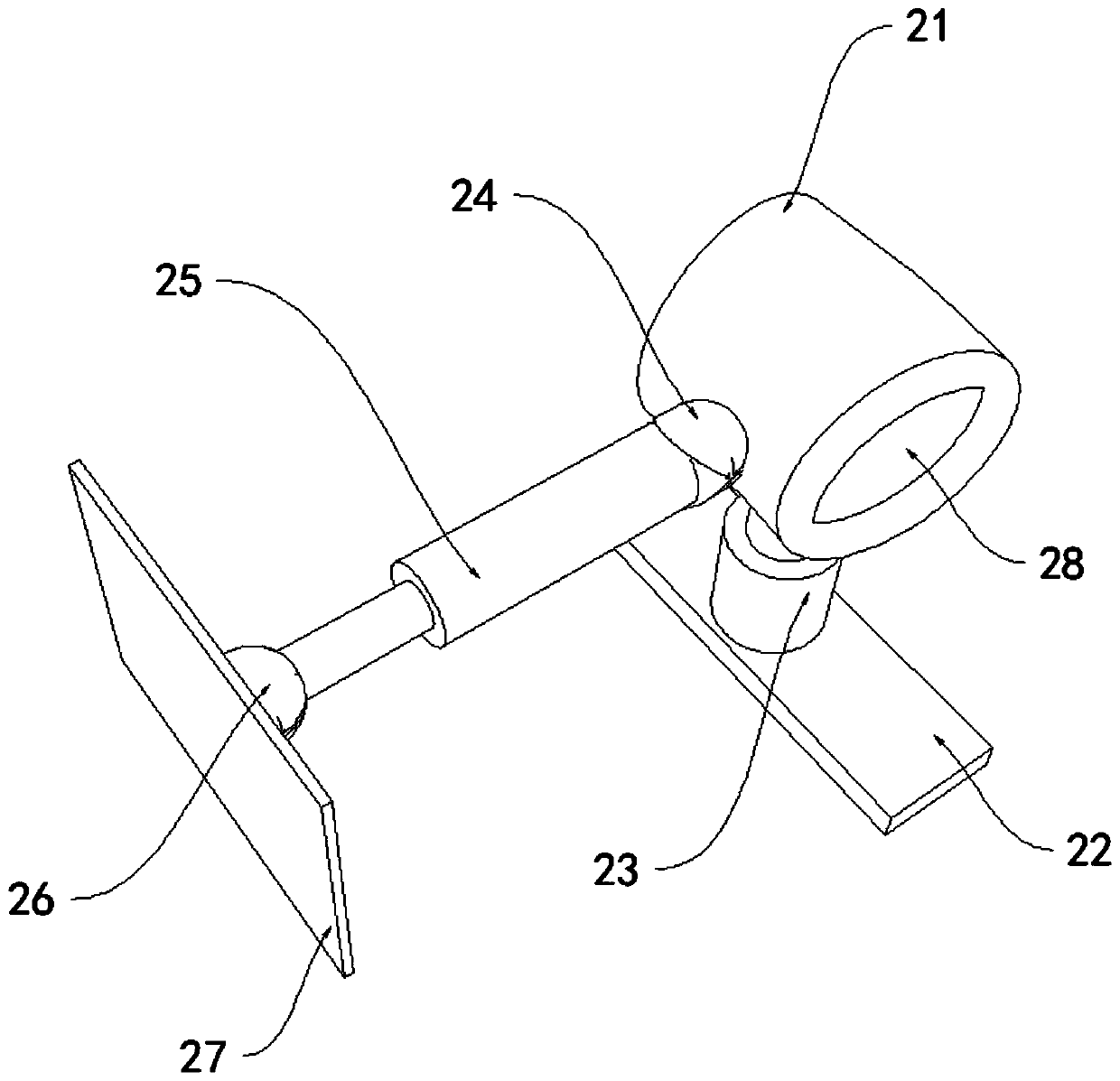 Concrete form supporting device for constructional engineering