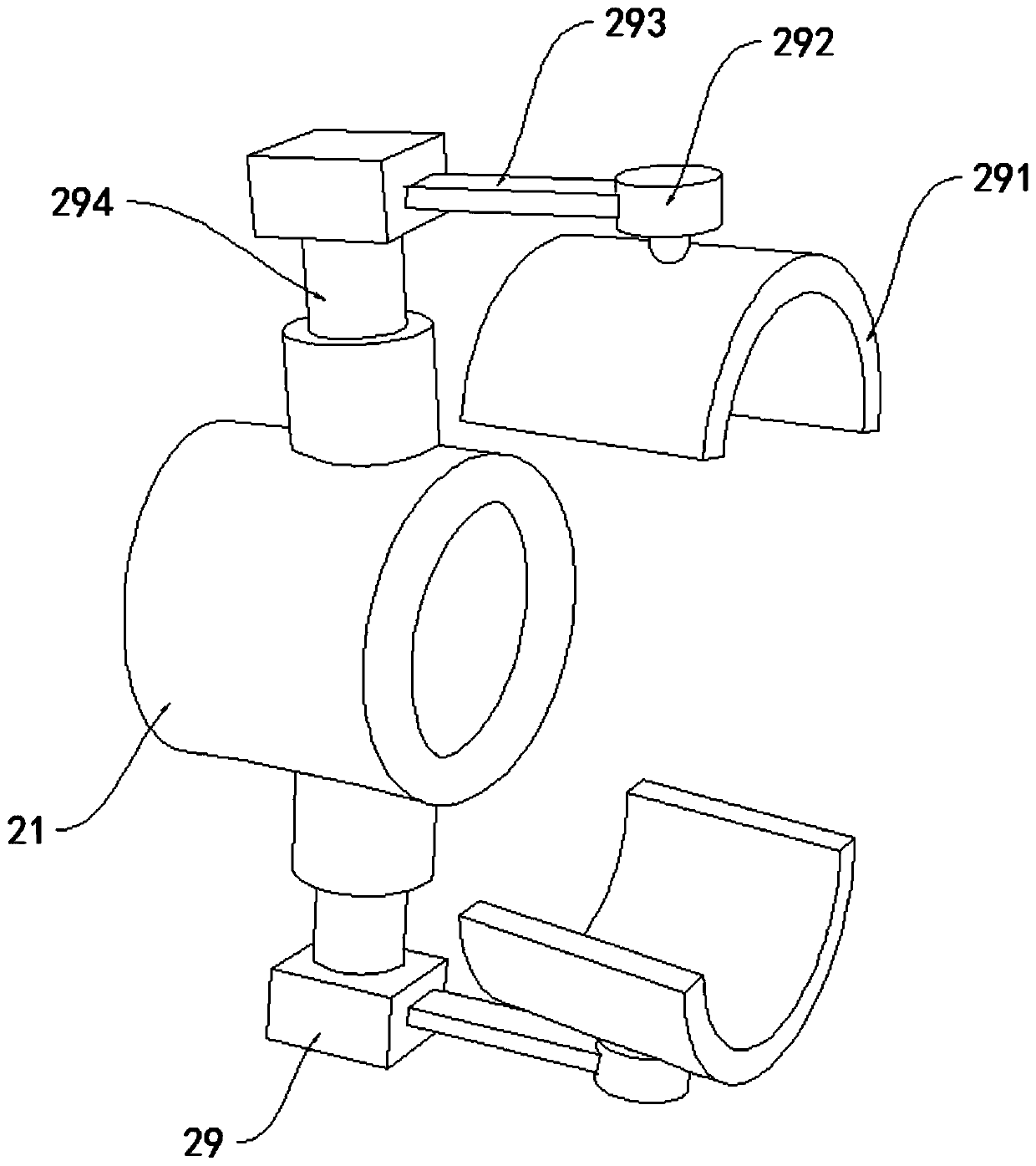 Concrete form supporting device for constructional engineering