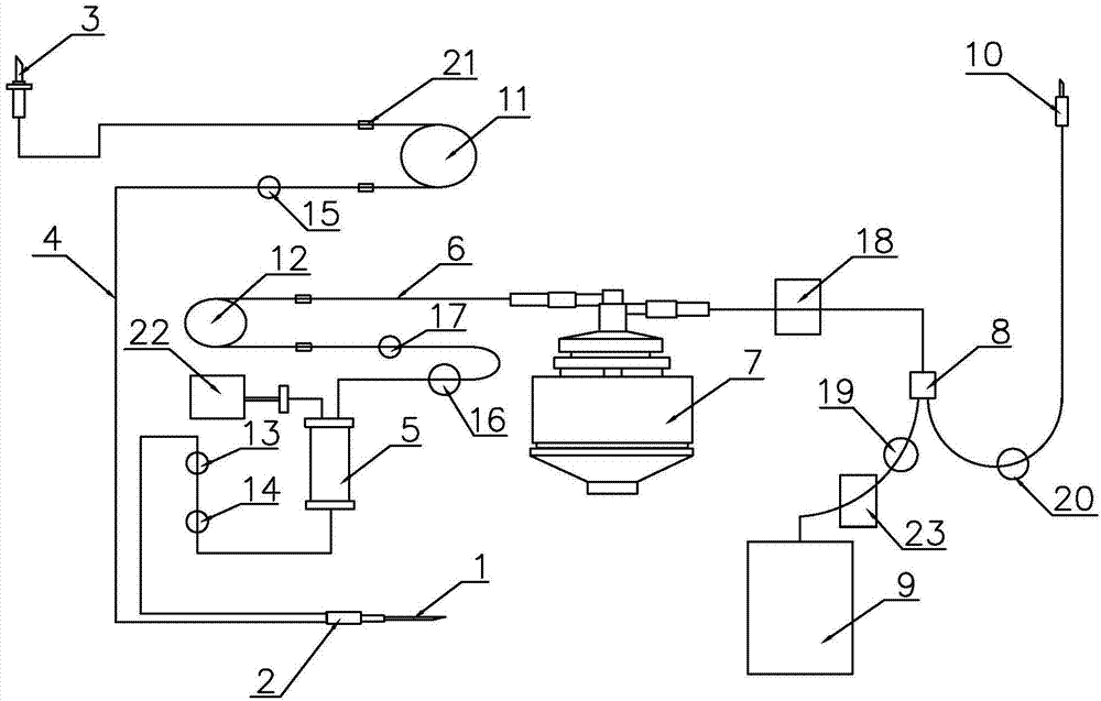 Blood plasma collecting device