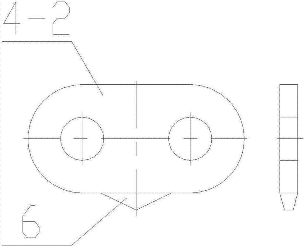 Chain for rock-soil excavating device