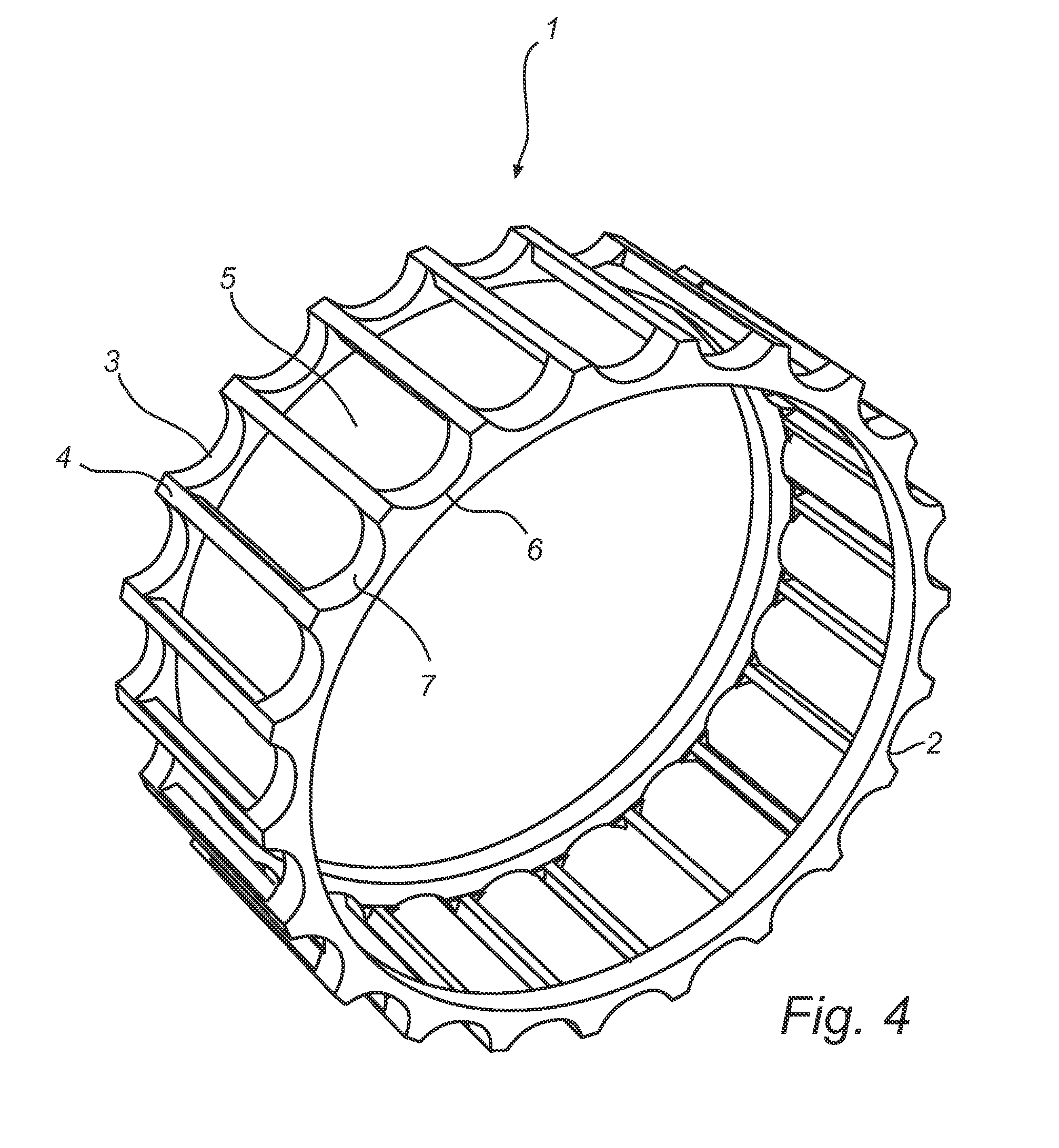 Cage for a toroidal roller bearing