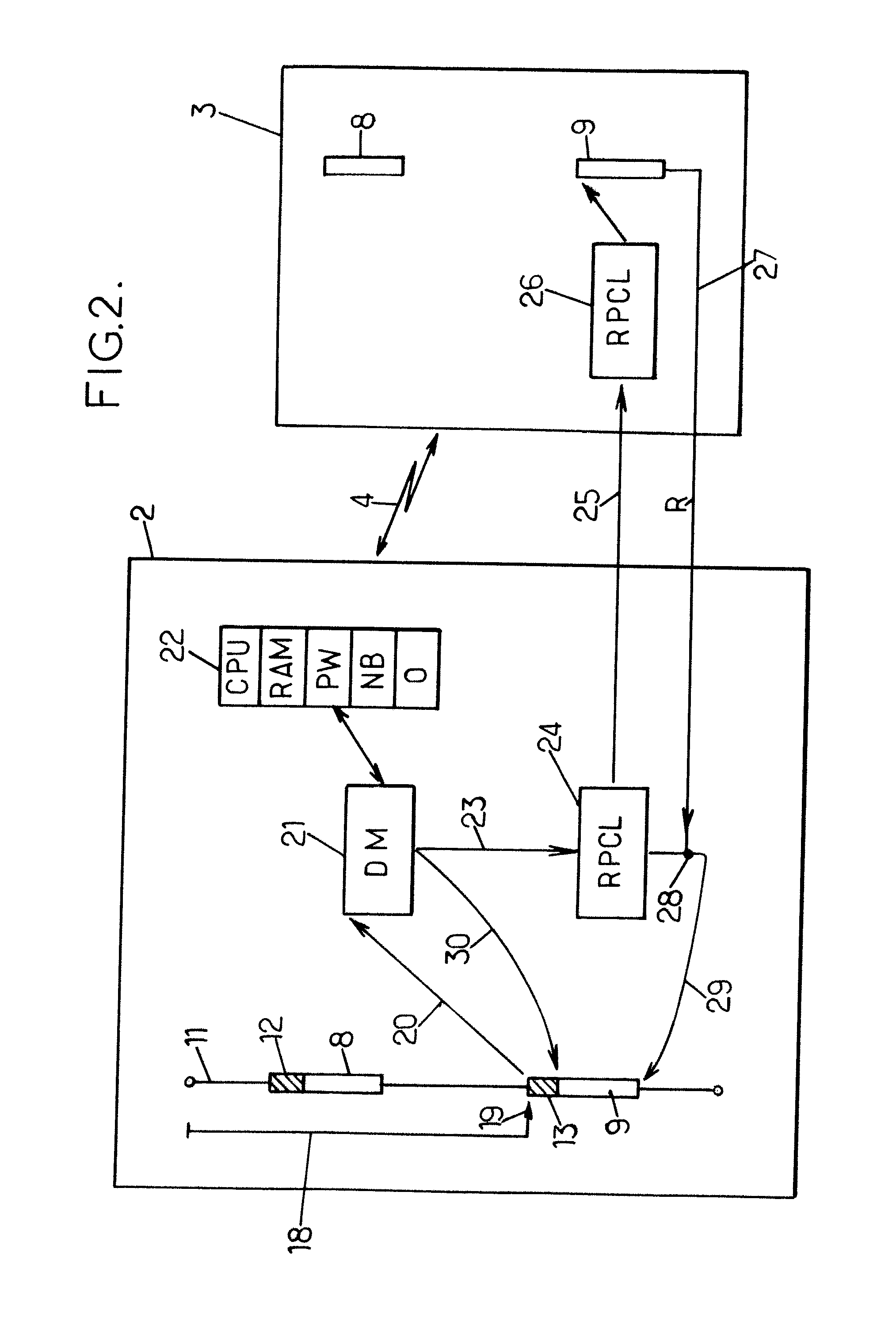 Method for allowing distributed running of an application and related pre-processing unit