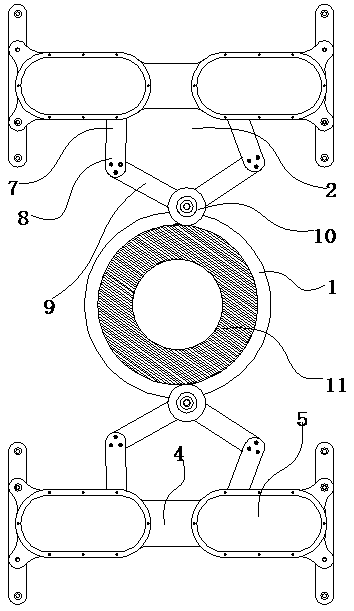 Tension manipulator tire grinding device