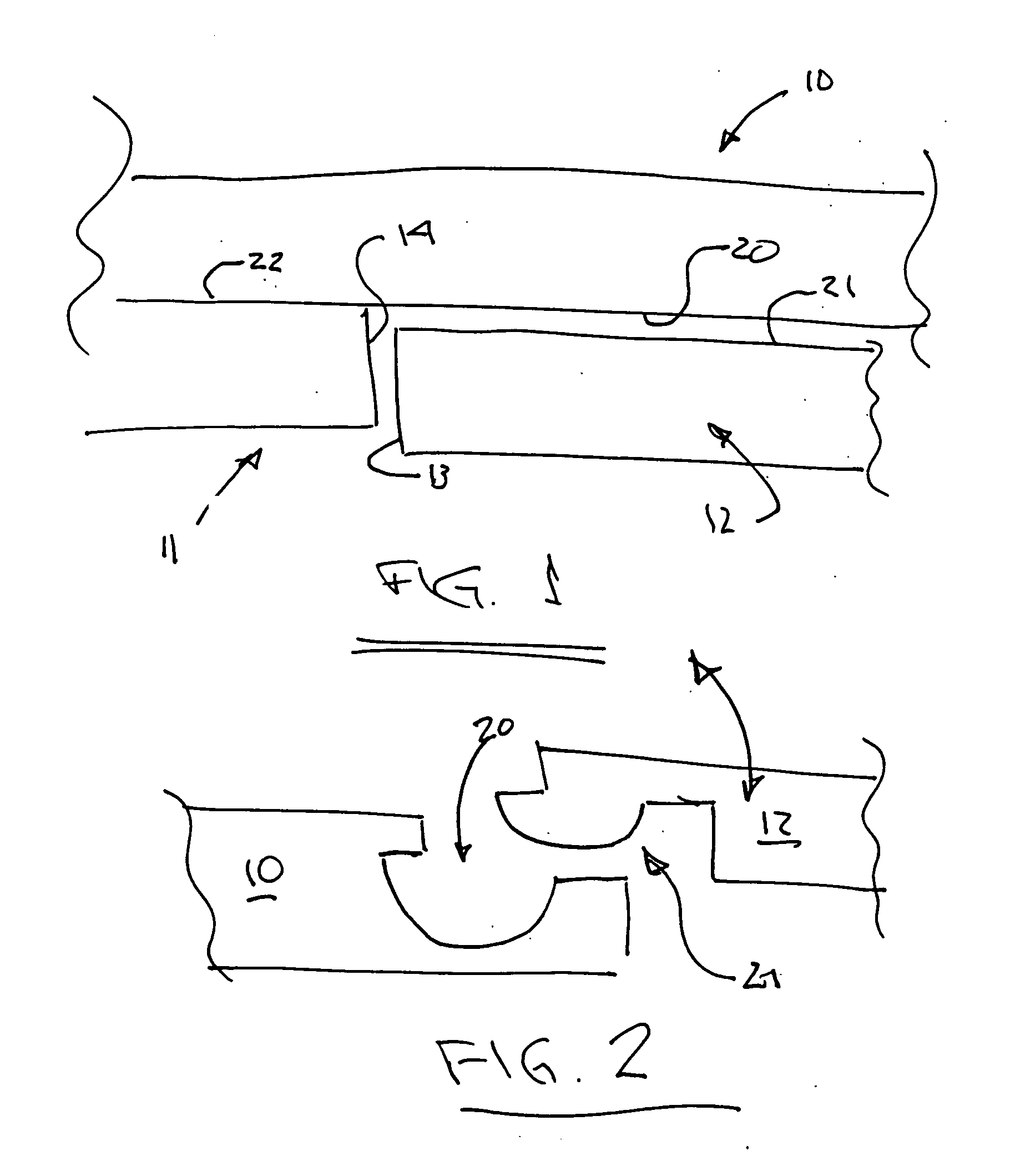 Connection for laminate flooring