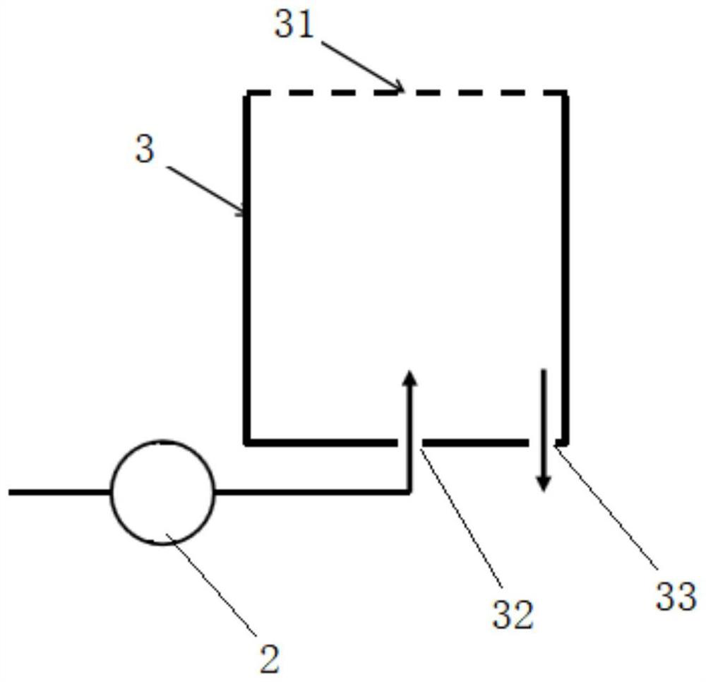 On-line measuring device and measuring method for radioactivity in drinking water