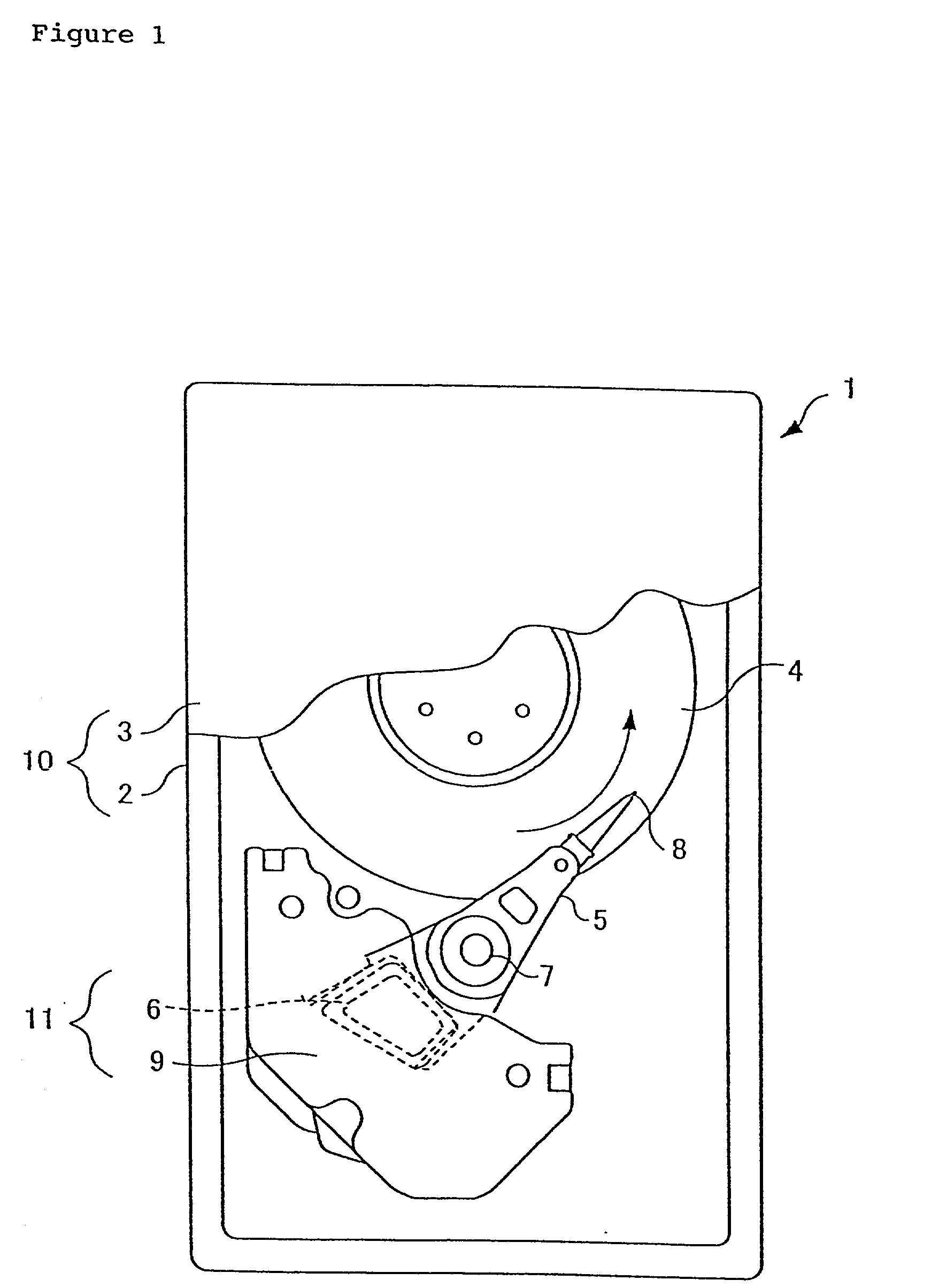 Method for controlling write current to a write head during data write on a hard disk