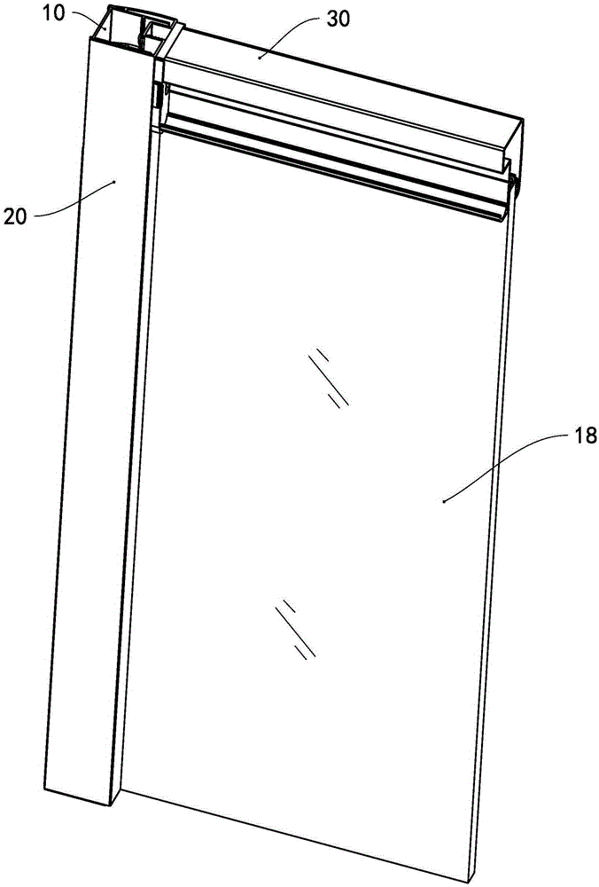 Shower room door assembly and shower room door