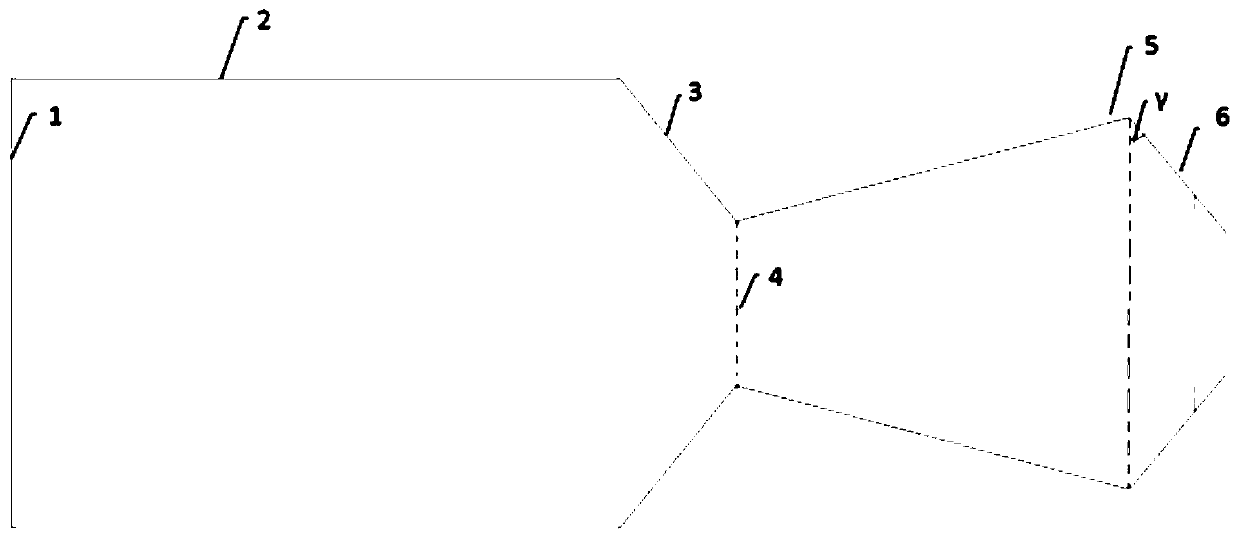 Throat offset type pneumatic vectoring exhaust nozzle with saw-tooth-shaped solid tabs at outlet