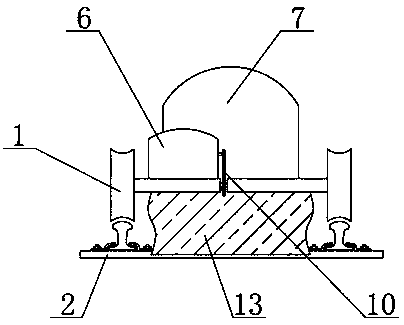 Self-walking cleaning device of railway track