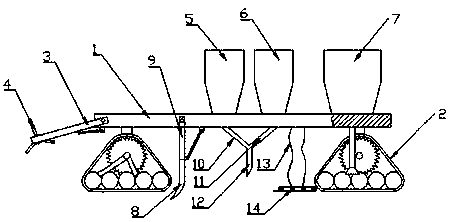 Slope vegetation restoration planting device