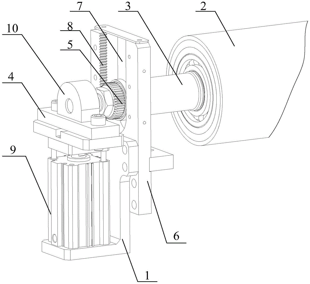 A radial position adjustment assembly for a roller shaft-like revolving body