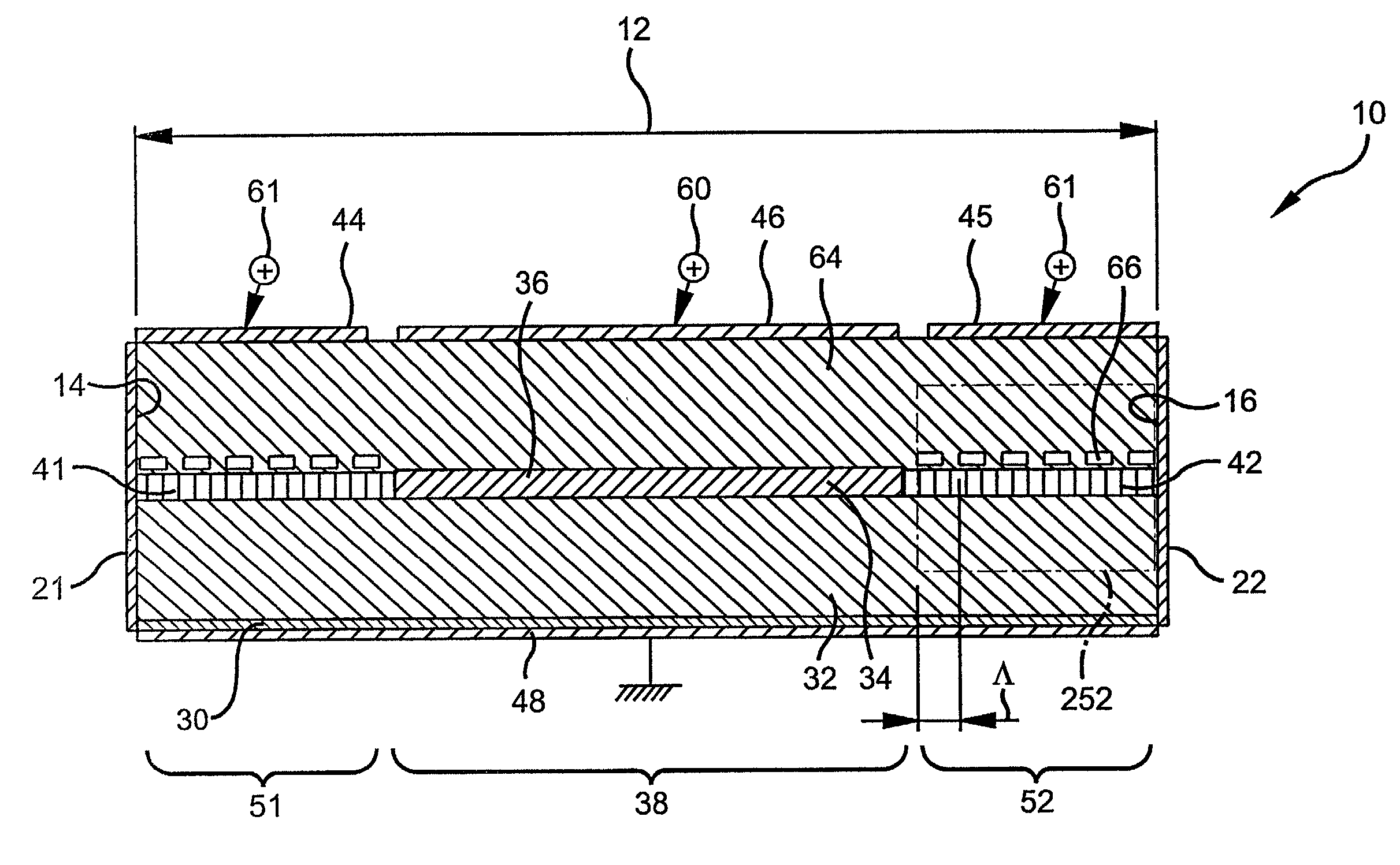 Tunable gain-clamped semiconductor optical amplifier