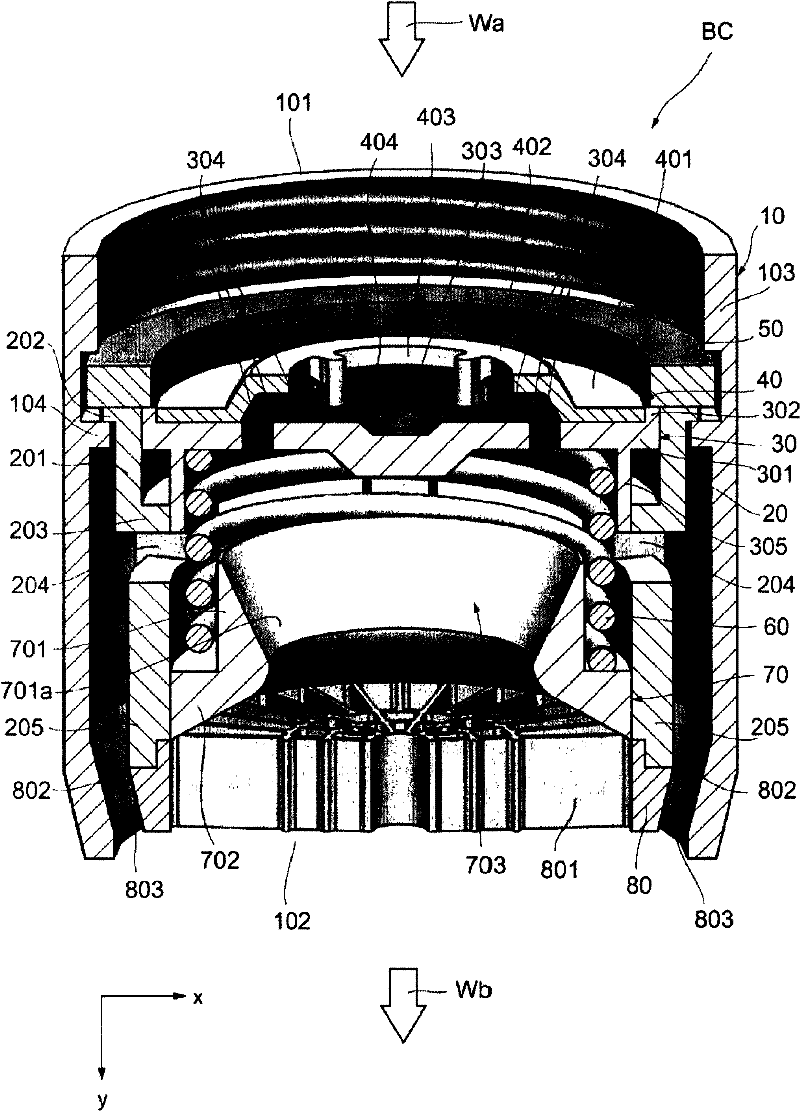 Water spouting device