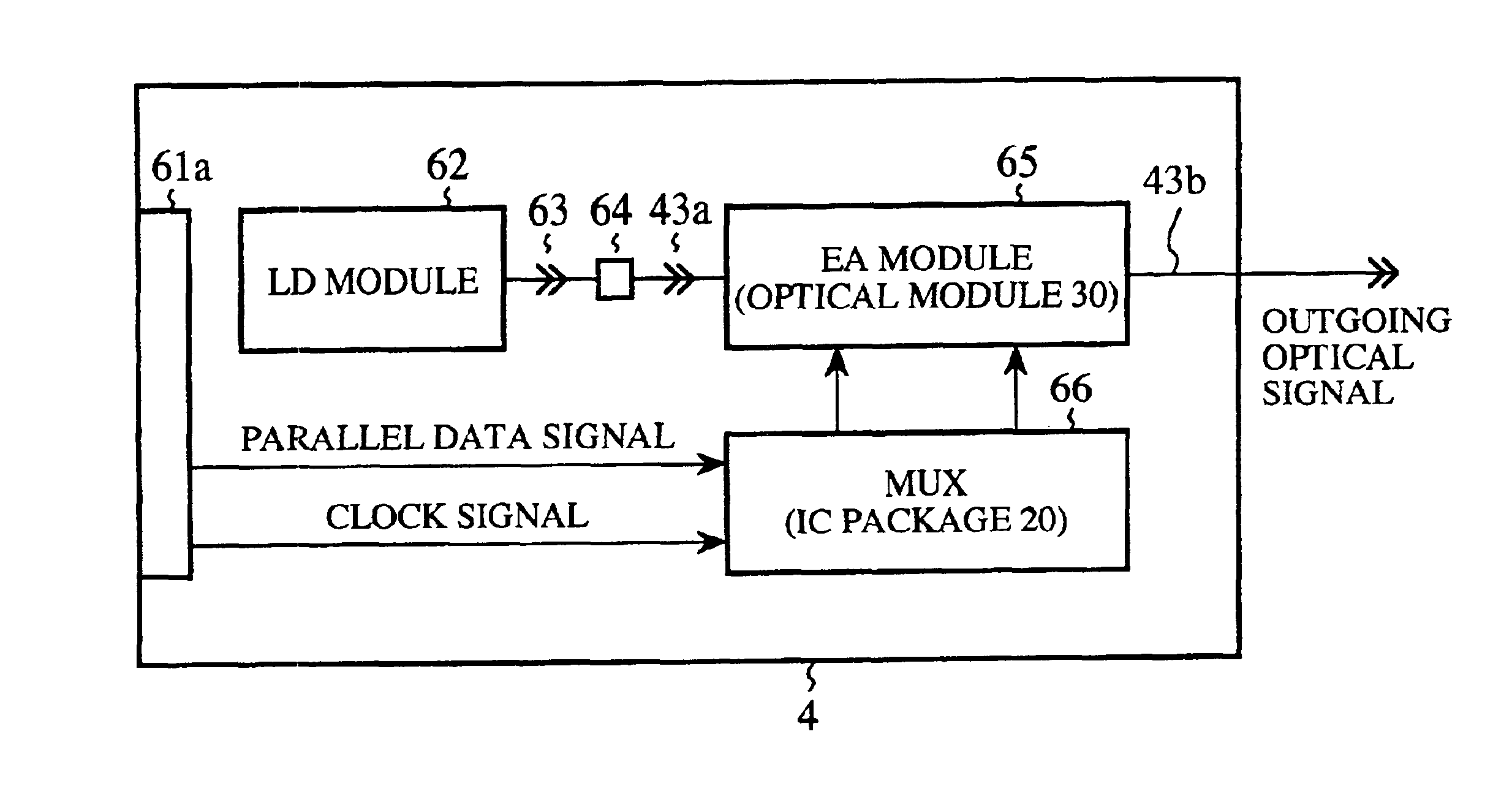 IC package, optical transmitter, and optical receiver