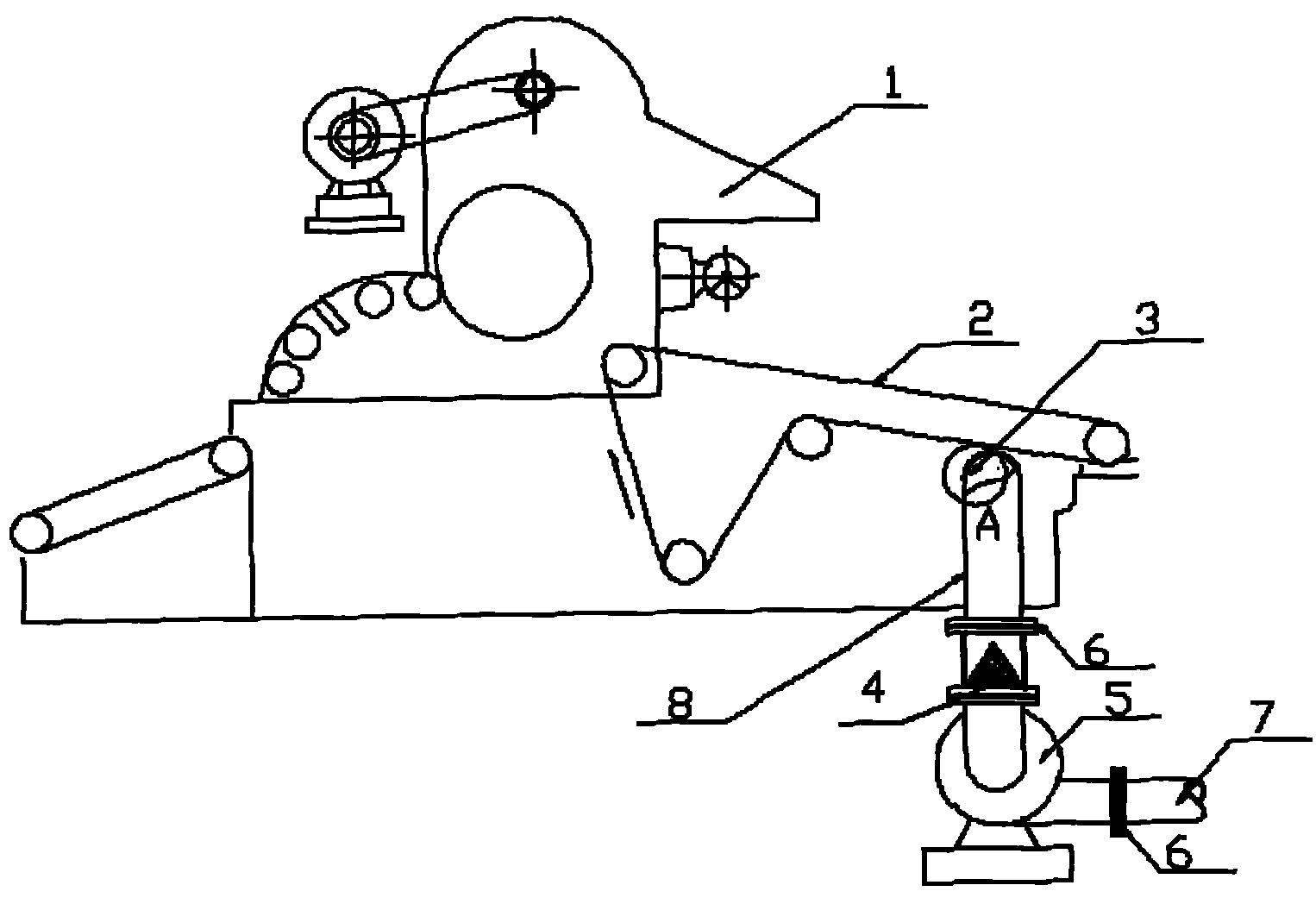 Air-lar machine negative pressure sucking-off plant