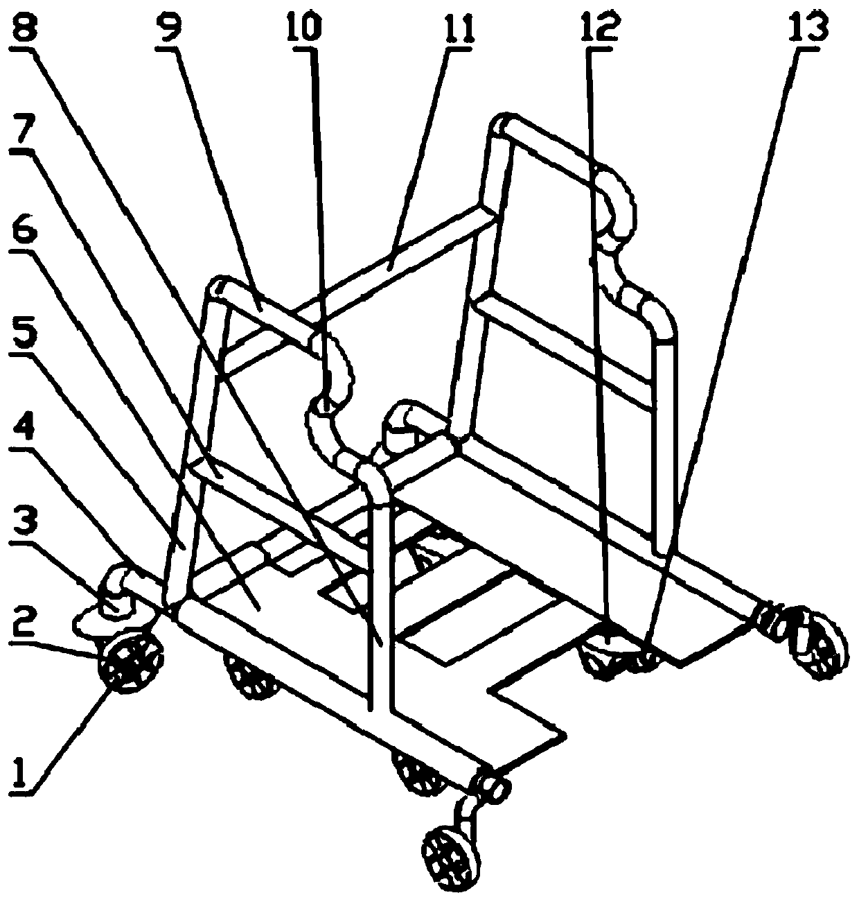 Foot sole driving walking training walking aid