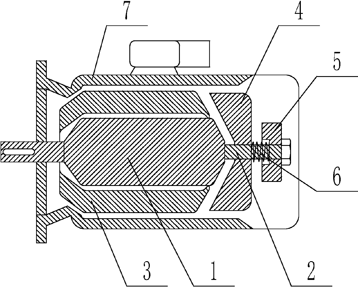 Storage battery lift truck driving motor braking apparatus